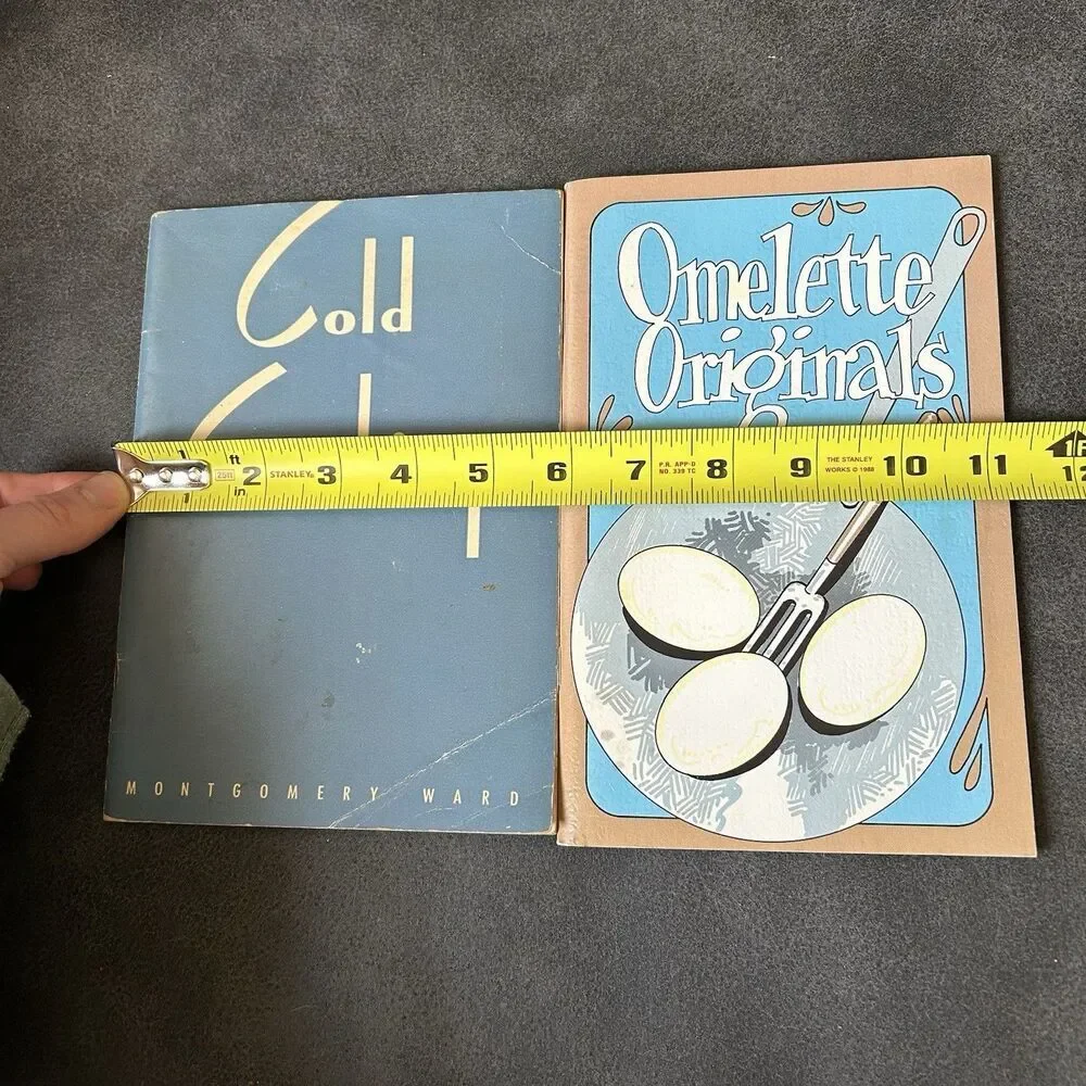 Vintage Cookbooks Cold Cooking Omelette Originals 1940s Set Of Two